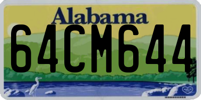 AL license plate 64CM644