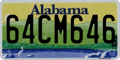 AL license plate 64CM646