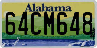 AL license plate 64CM648