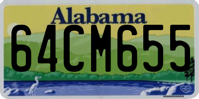 AL license plate 64CM655