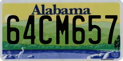 AL license plate 64CM657
