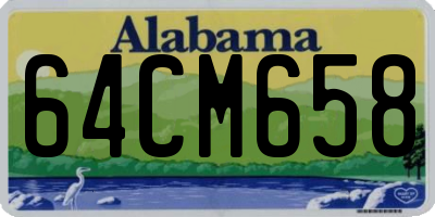 AL license plate 64CM658