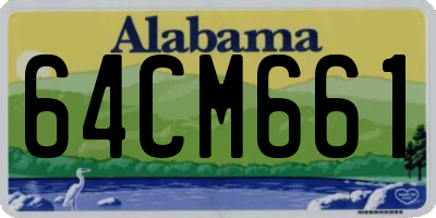 AL license plate 64CM661