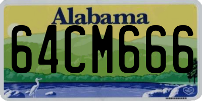 AL license plate 64CM666