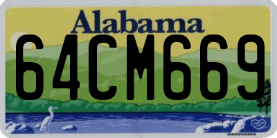 AL license plate 64CM669