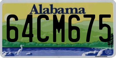 AL license plate 64CM675