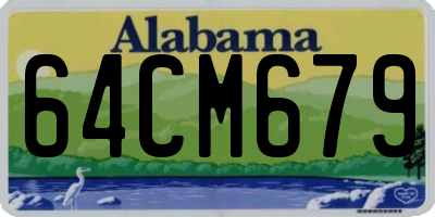 AL license plate 64CM679