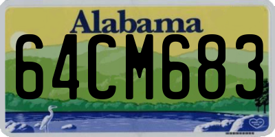 AL license plate 64CM683