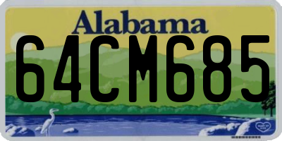 AL license plate 64CM685