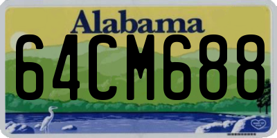 AL license plate 64CM688