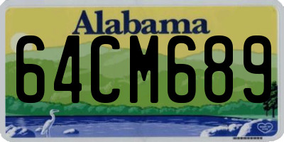 AL license plate 64CM689