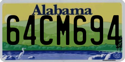 AL license plate 64CM694