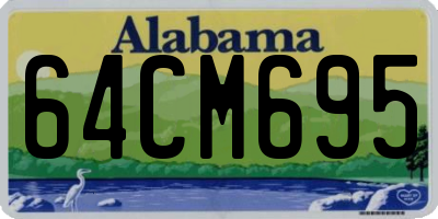 AL license plate 64CM695