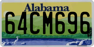 AL license plate 64CM696