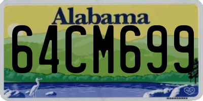 AL license plate 64CM699