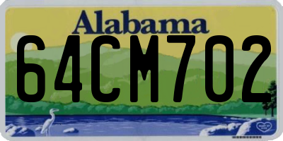 AL license plate 64CM702