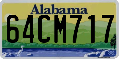 AL license plate 64CM717