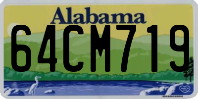 AL license plate 64CM719