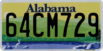 AL license plate 64CM729