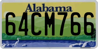 AL license plate 64CM766