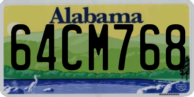 AL license plate 64CM768