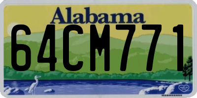 AL license plate 64CM771