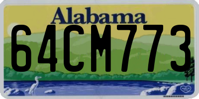 AL license plate 64CM773