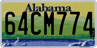 AL license plate 64CM774