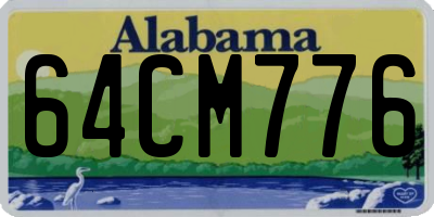 AL license plate 64CM776