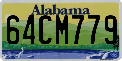 AL license plate 64CM779