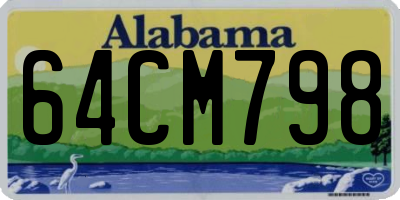 AL license plate 64CM798