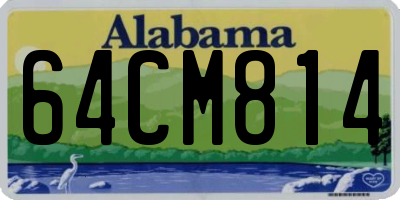 AL license plate 64CM814