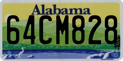 AL license plate 64CM828