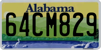 AL license plate 64CM829