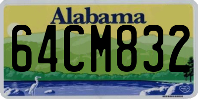 AL license plate 64CM832