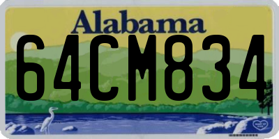 AL license plate 64CM834