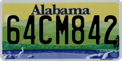 AL license plate 64CM842