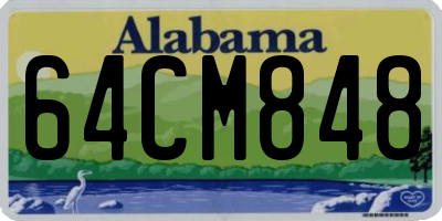 AL license plate 64CM848
