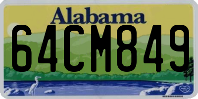 AL license plate 64CM849