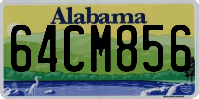 AL license plate 64CM856