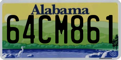 AL license plate 64CM861