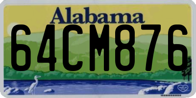 AL license plate 64CM876