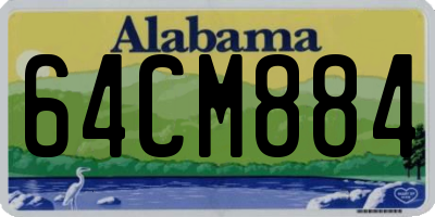 AL license plate 64CM884