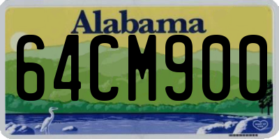 AL license plate 64CM900