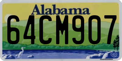 AL license plate 64CM907