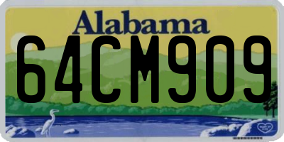 AL license plate 64CM909