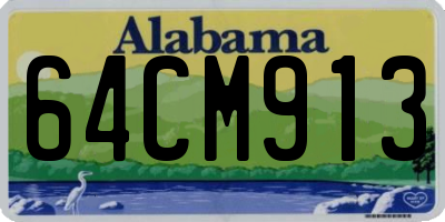 AL license plate 64CM913