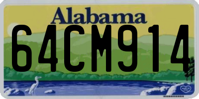 AL license plate 64CM914