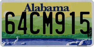AL license plate 64CM915