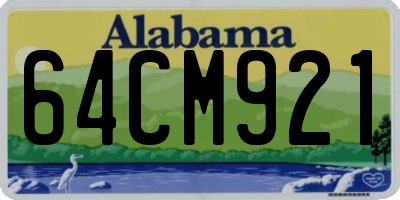 AL license plate 64CM921